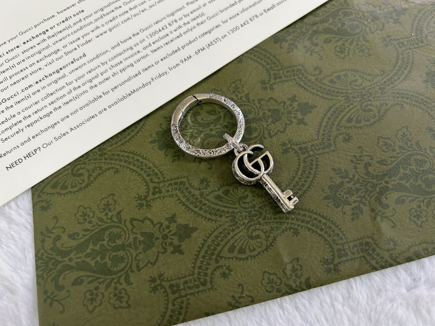 Gucci Silver Key Ring Gucci Silver Key Ring