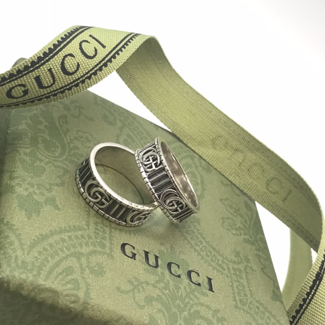 Gucci Silver 'GG' Ring