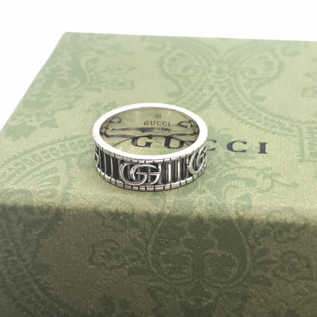 Gucci Silver 'GG' Ring