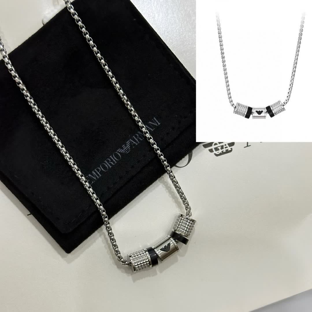 Emporio Armani Silver Tone Necklace