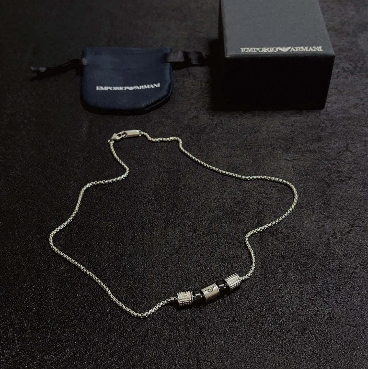 Emporio Armani Silver Tone Necklace