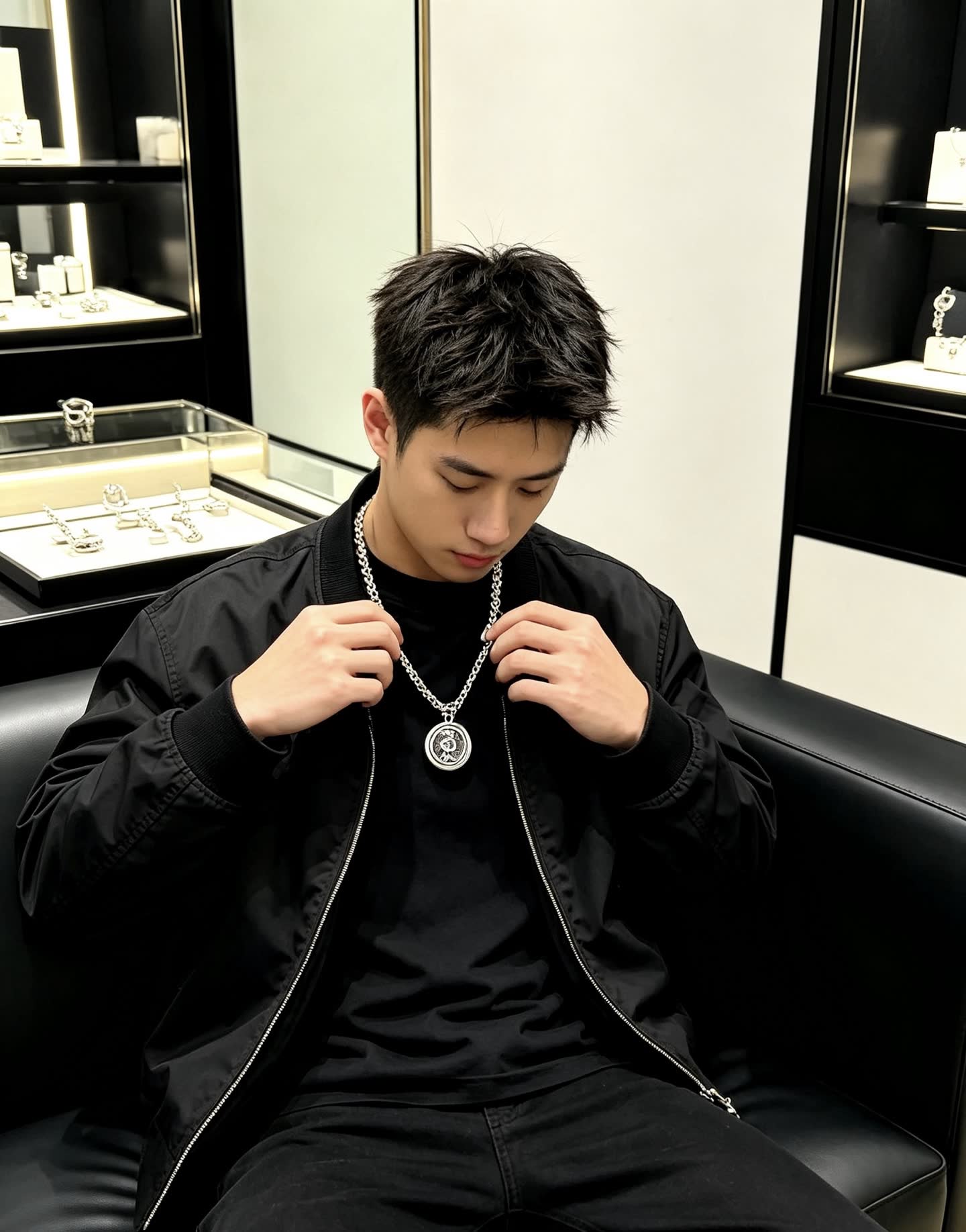 Balenciaga Silver Chain Necklace