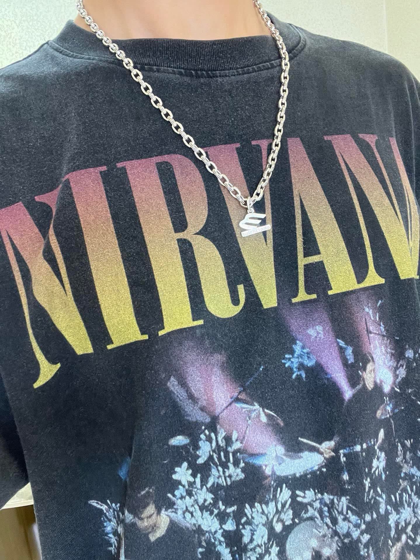 Balenciaga Silver Chain Necklace