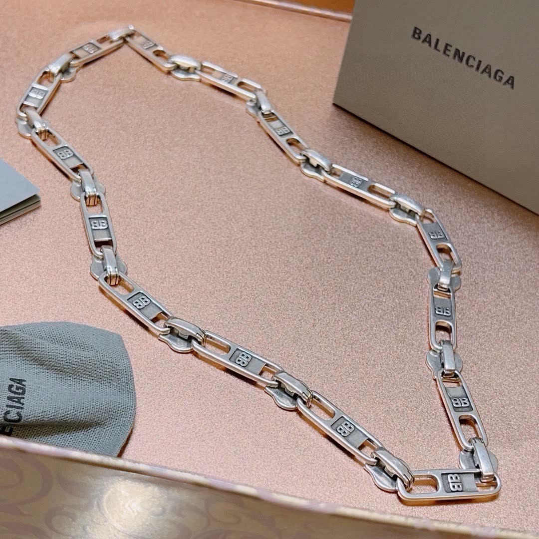 Balenciaga Silver Chain Necklace
