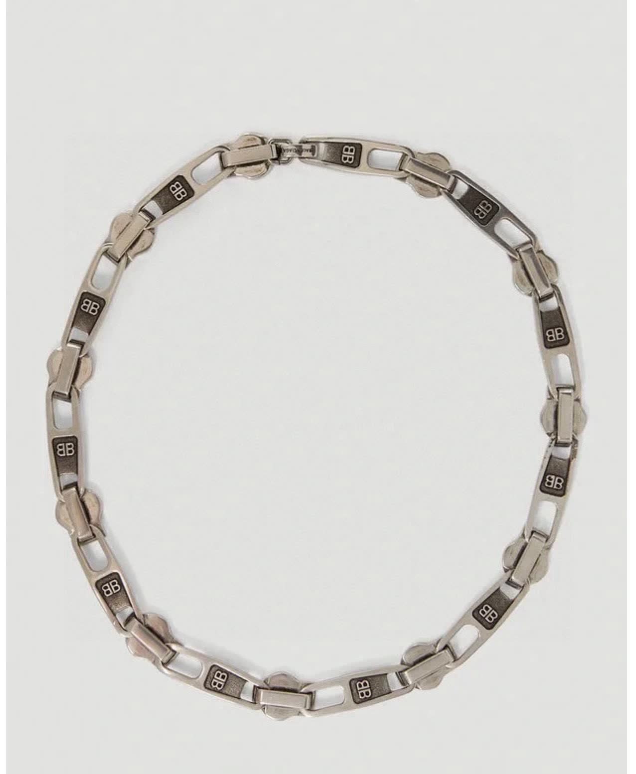 Balenciaga Silver Chain Necklace