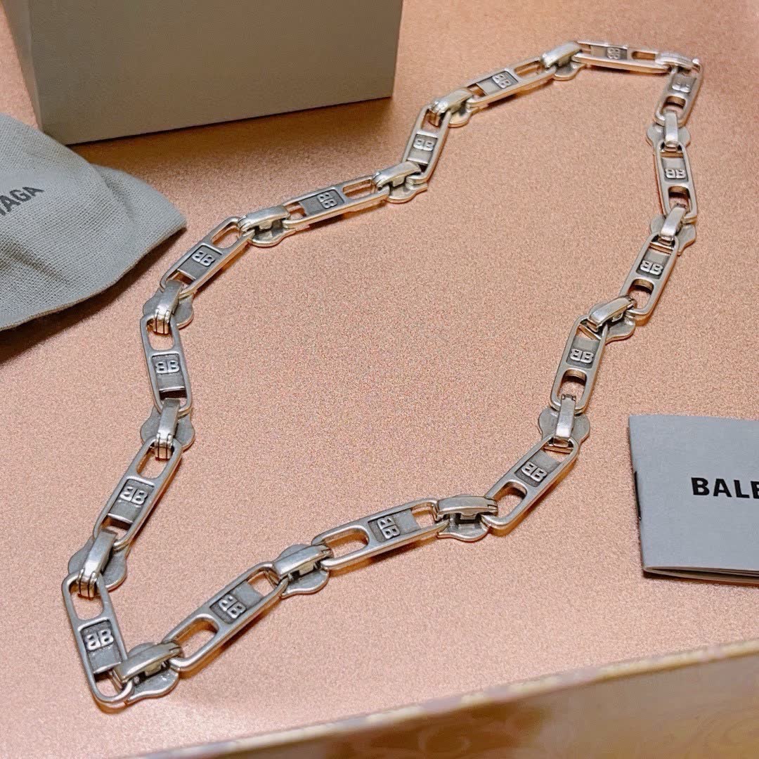 Balenciaga Silver Chain Necklace