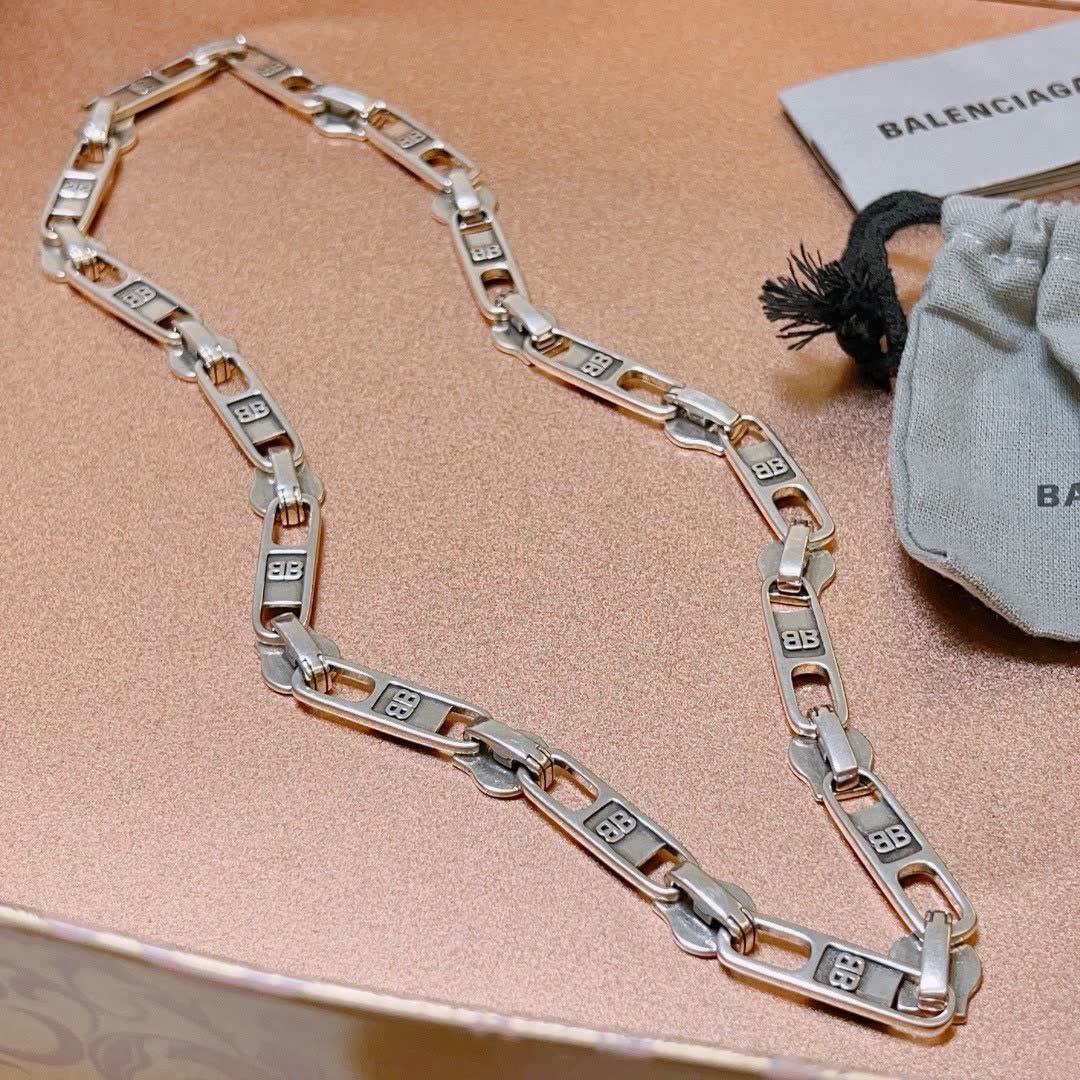 Balenciaga Silver Chain Necklace