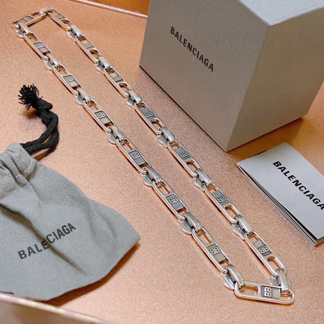 Balenciaga Silver Chain Necklace
