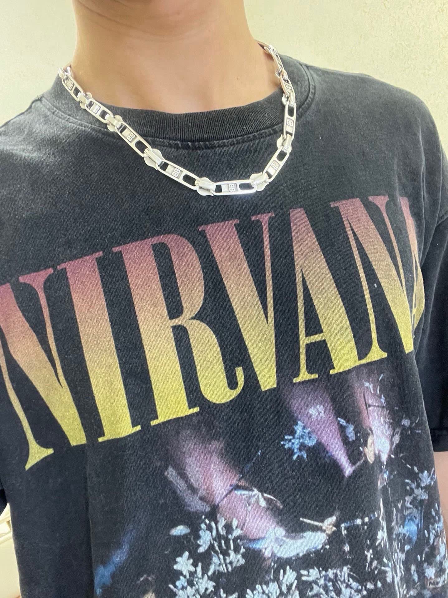Balenciaga Silver Chain Necklace