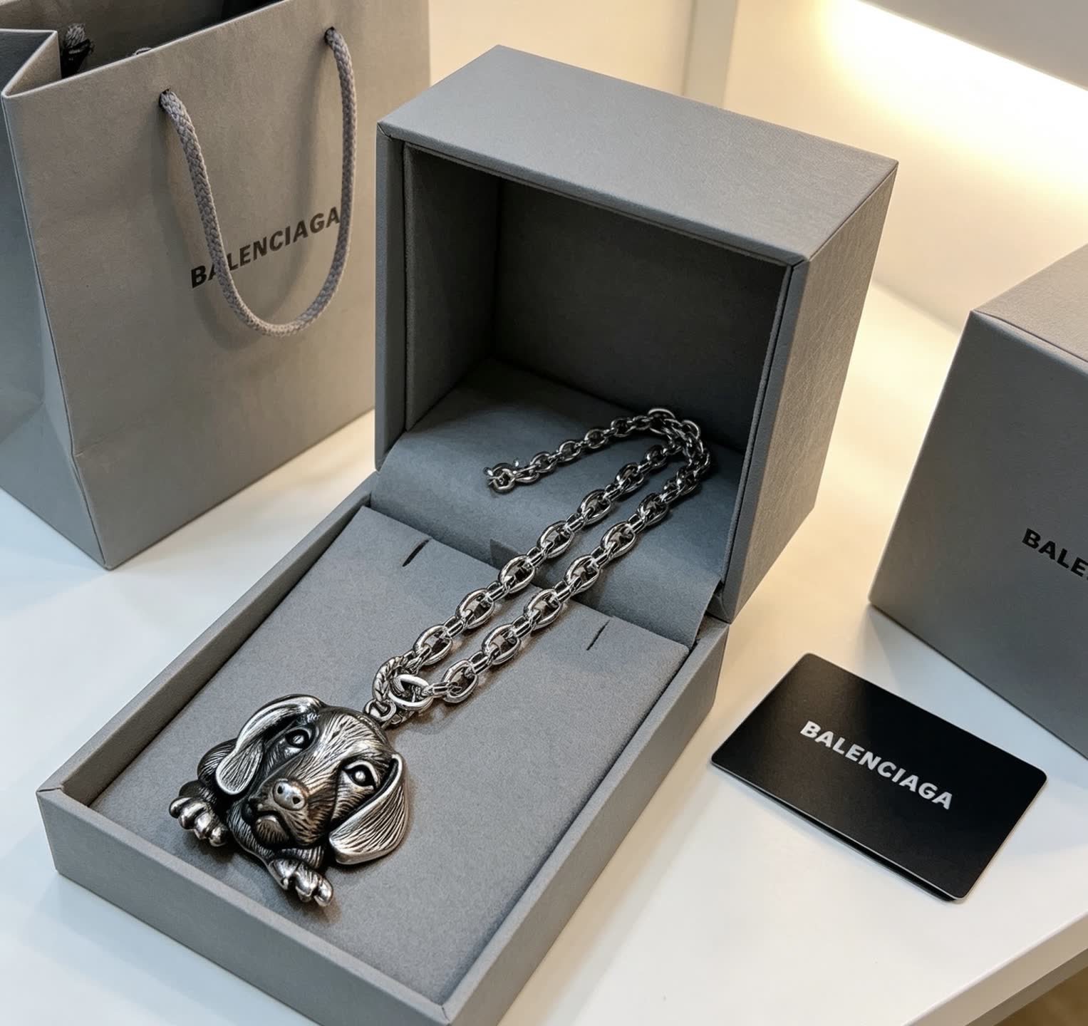 Balenciaga Dog Pendant Necklace