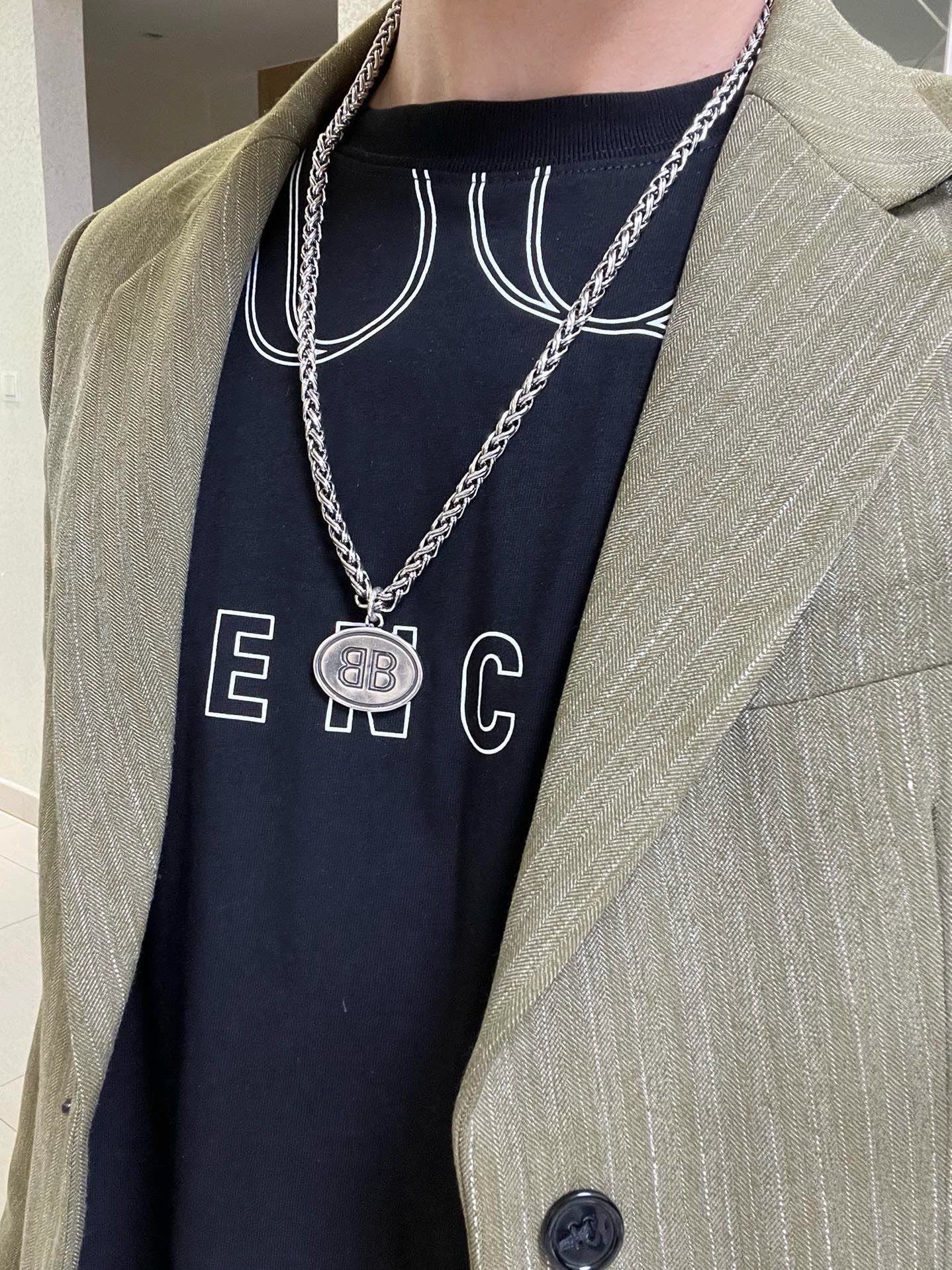 Balenciaga Silver Chain Necklace
