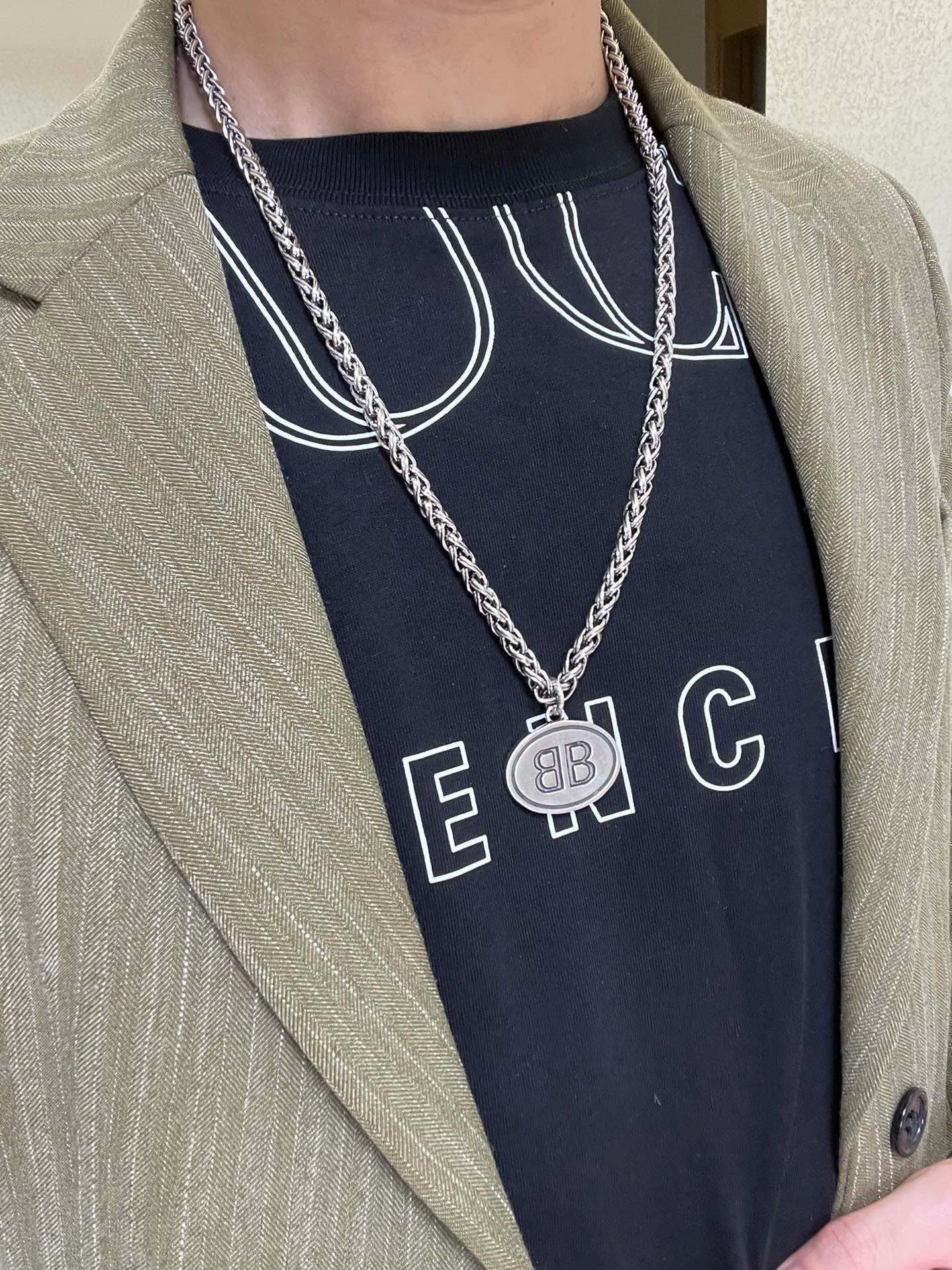 Balenciaga Silver Chain Necklace
