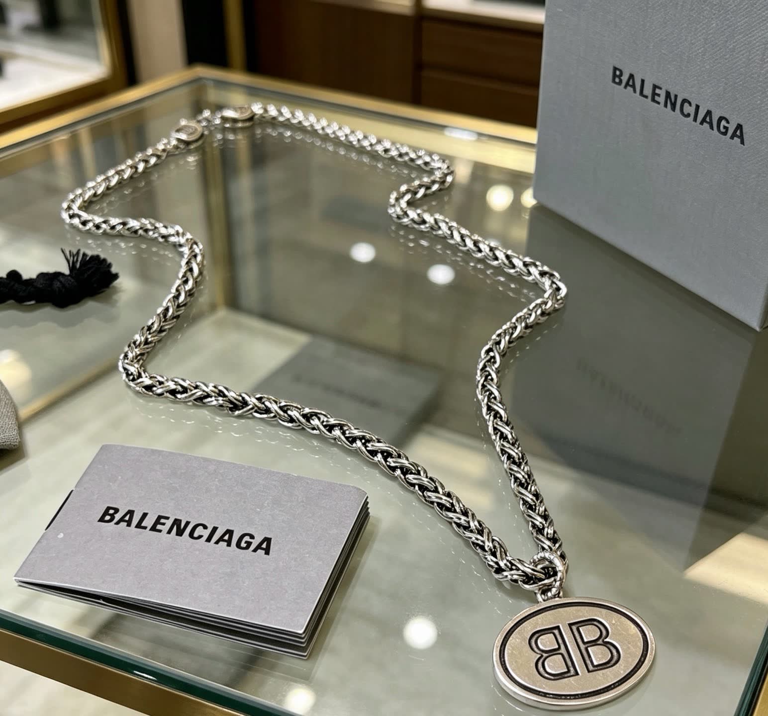 Balenciaga Silver Chain Necklace