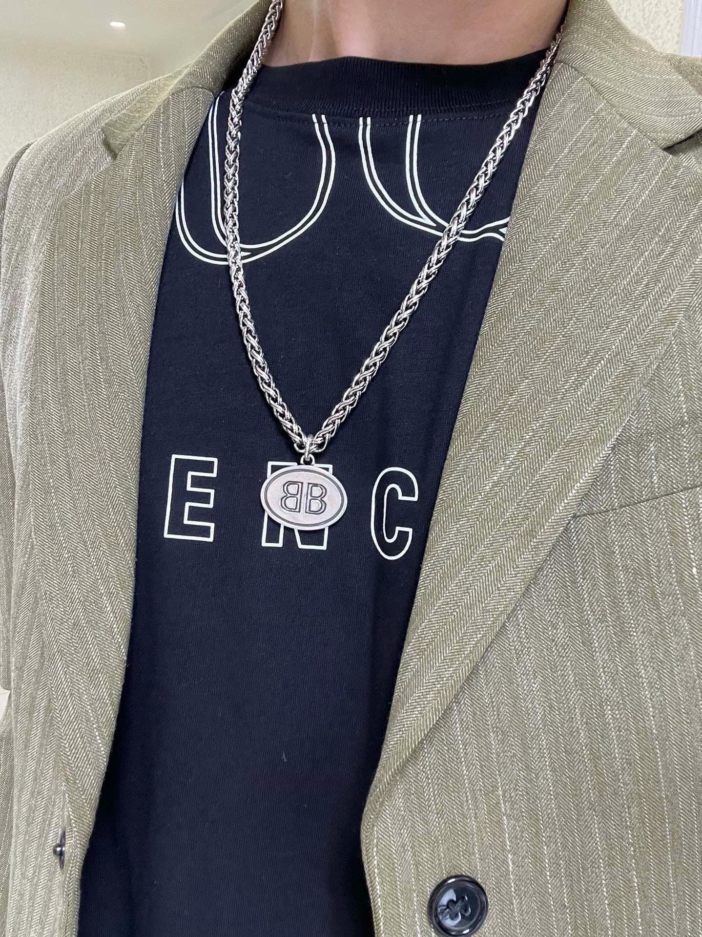 Balenciaga Silver Chain Necklace