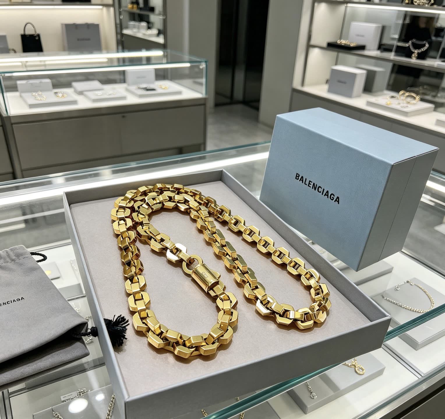 Balenciaga Gold-Plated Necklace