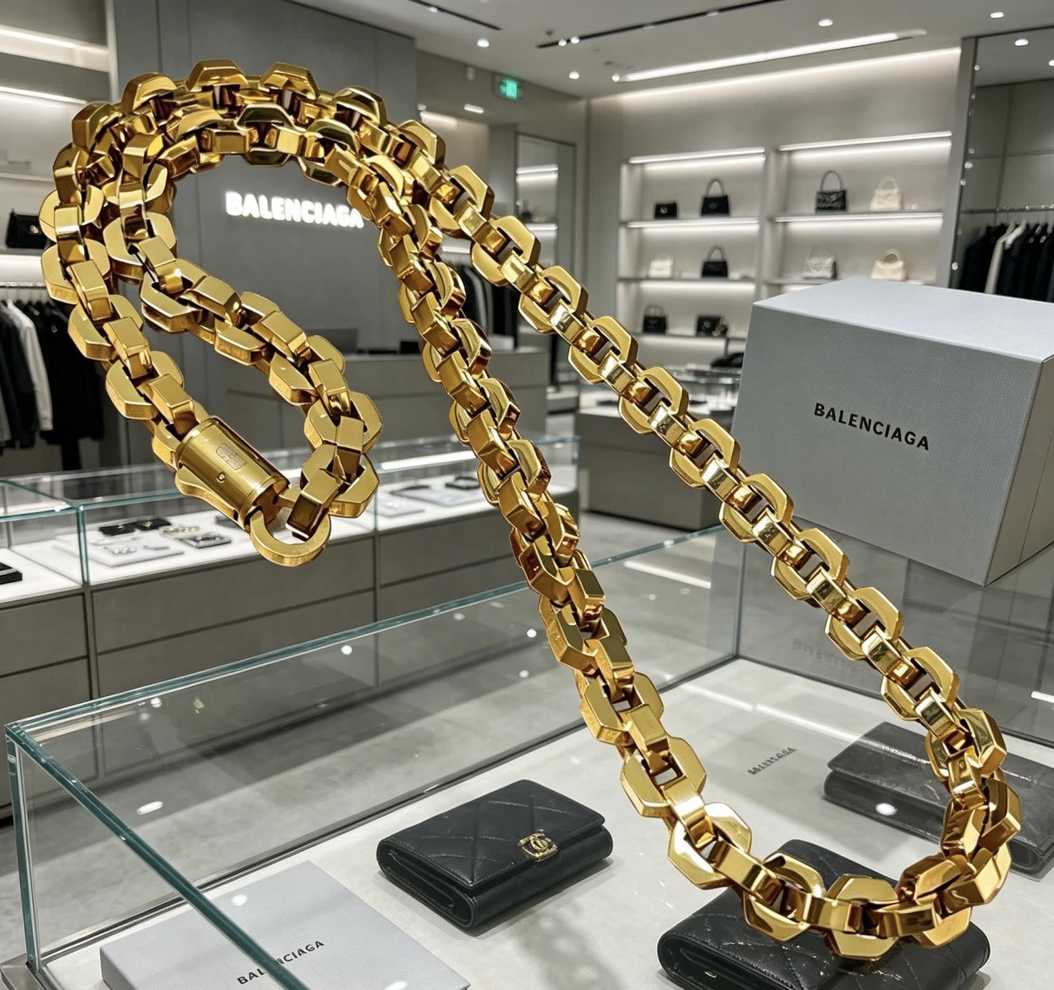 Balenciaga Gold-Plated Necklace