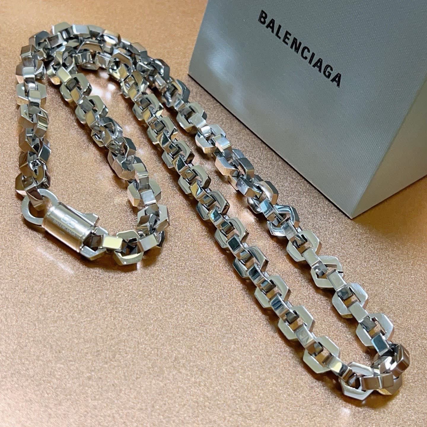Balenciaga Silver Chain Necklace