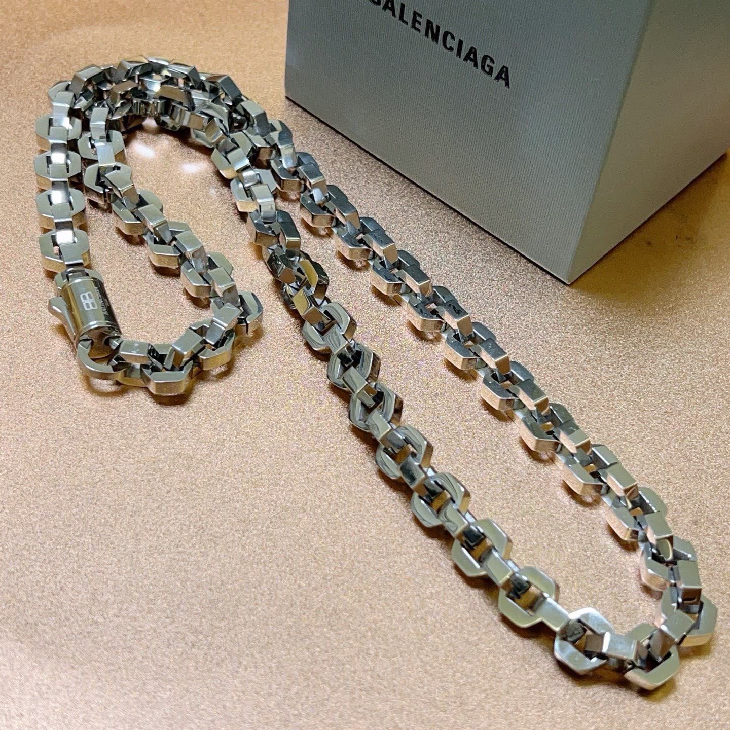 Balenciaga Silver Chain Necklace