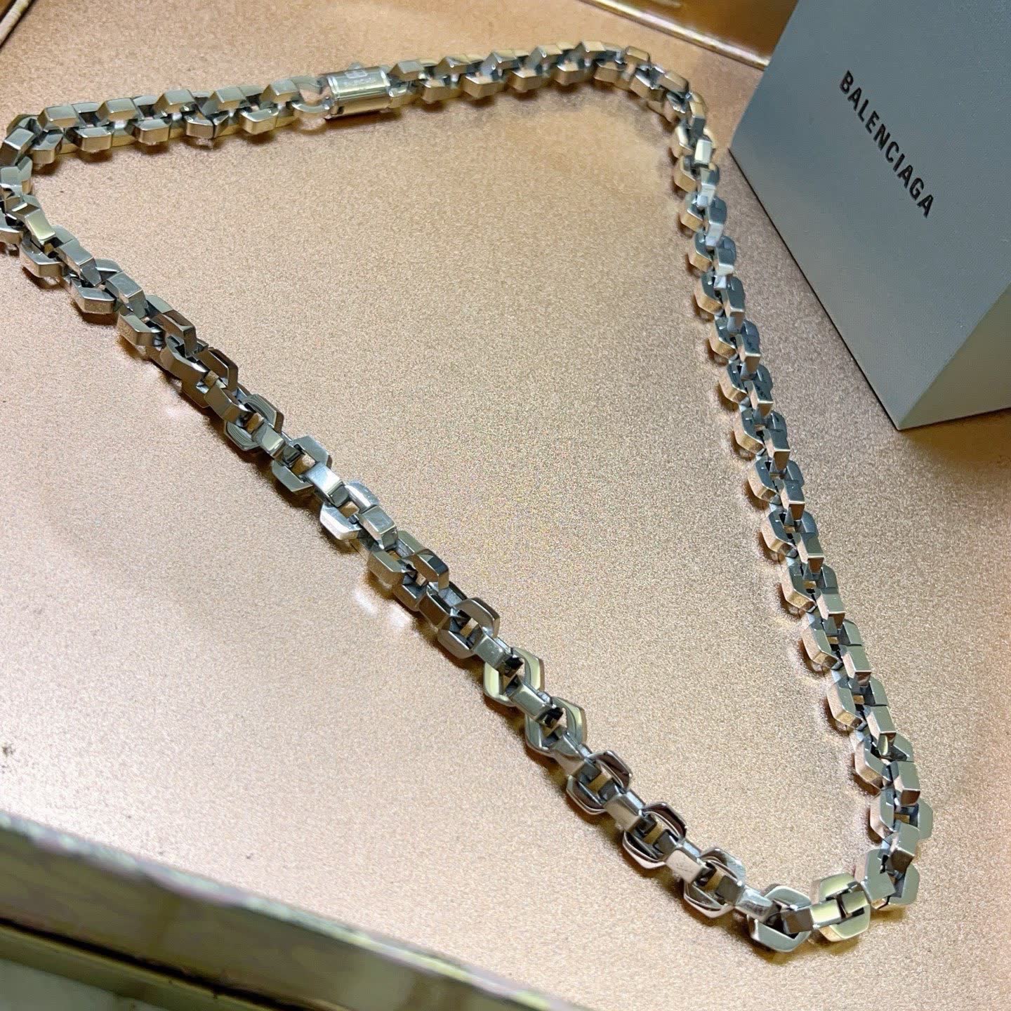 Balenciaga Silver Chain Necklace