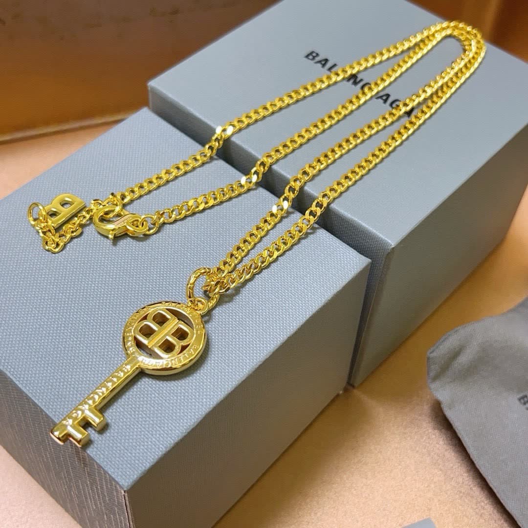 Balenciaga Key Charm Necklace