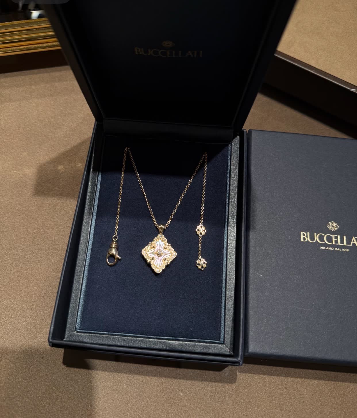 Buccellati Gold and Enamel Necklace