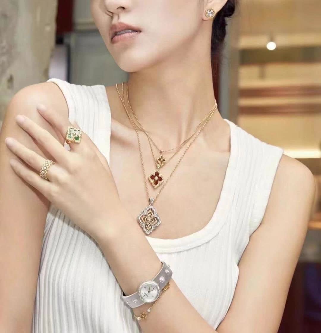 Buccellati Gold and Silver Filigree Pendant Necklace
