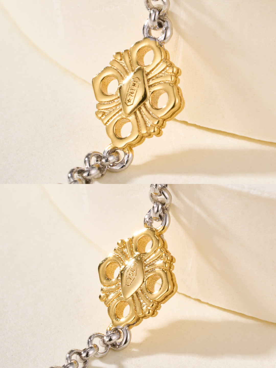 Buccellati Elegant Gold and Diamond Flower Pendant Necklace