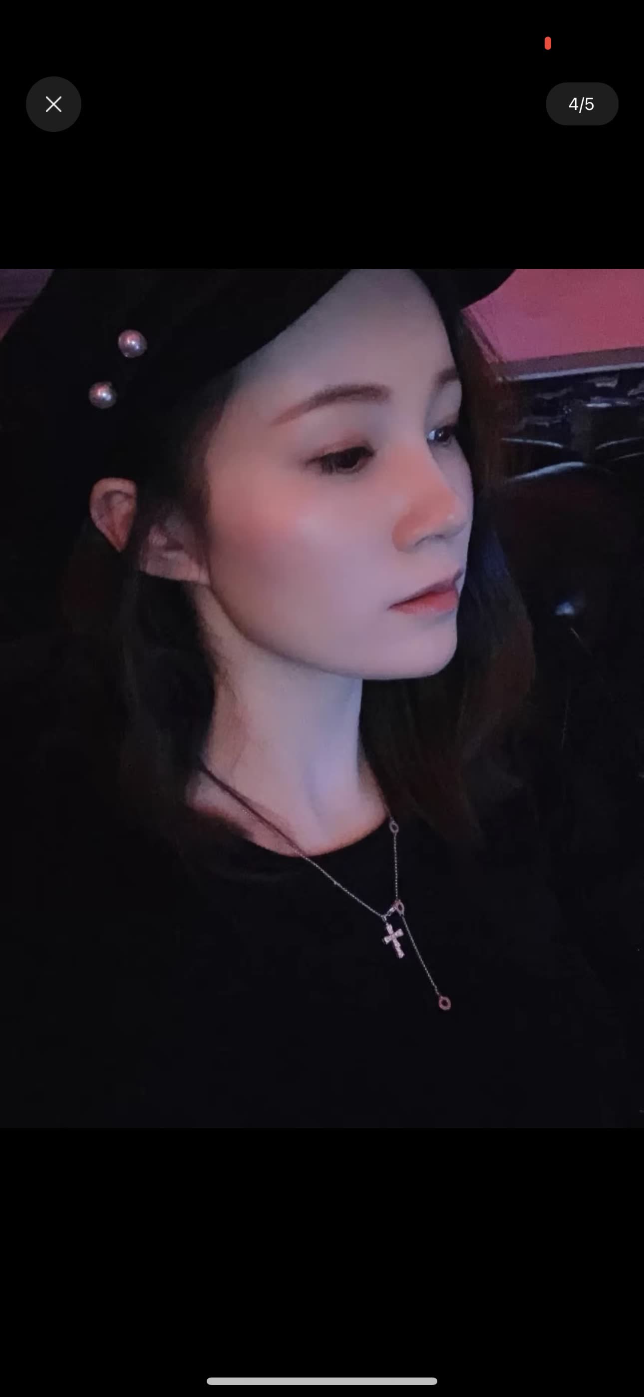 Chrome Hearts Elegant Silver Cross Pendant Necklace