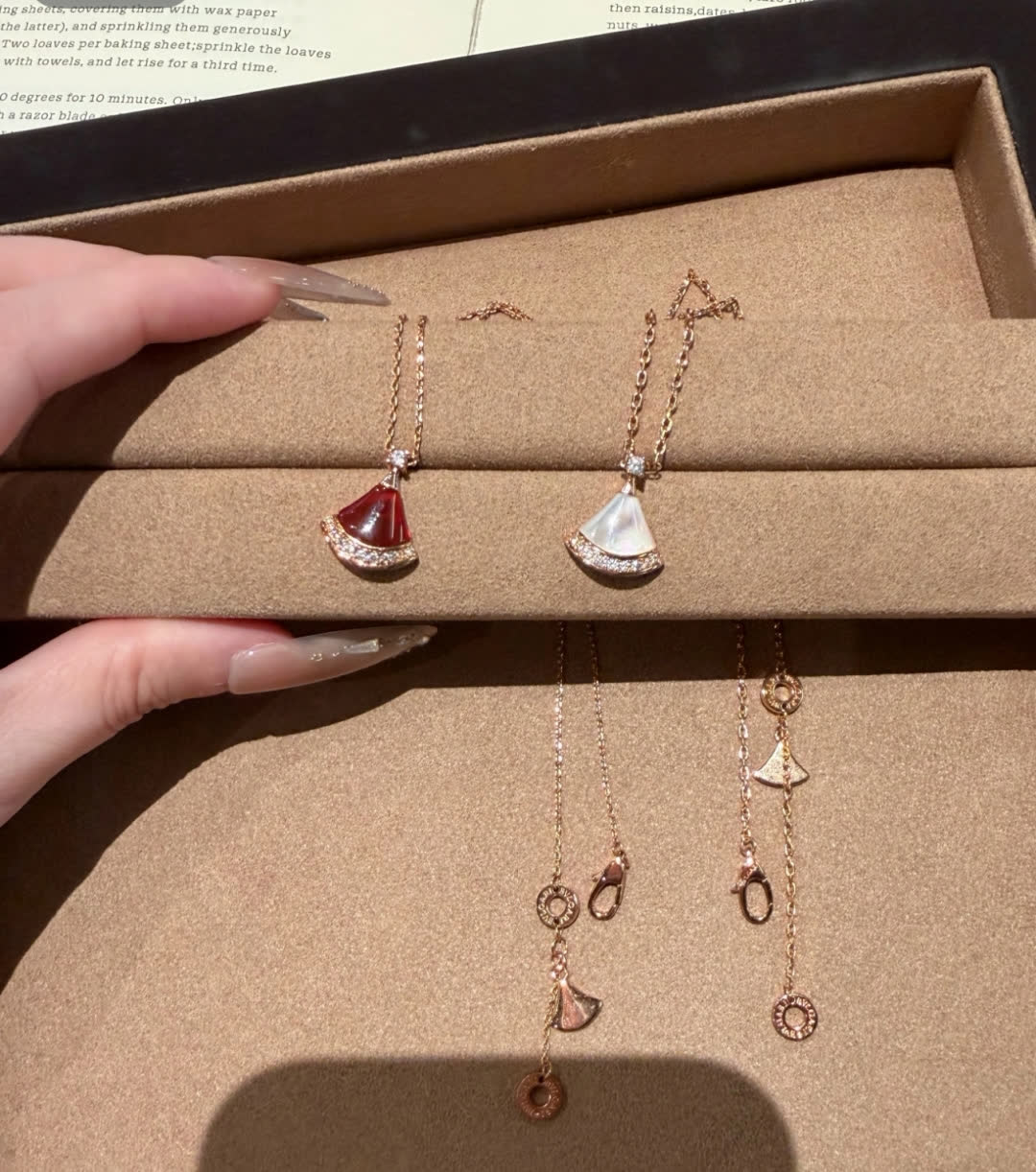 Bvlgari Elegant Double Pendant Necklace