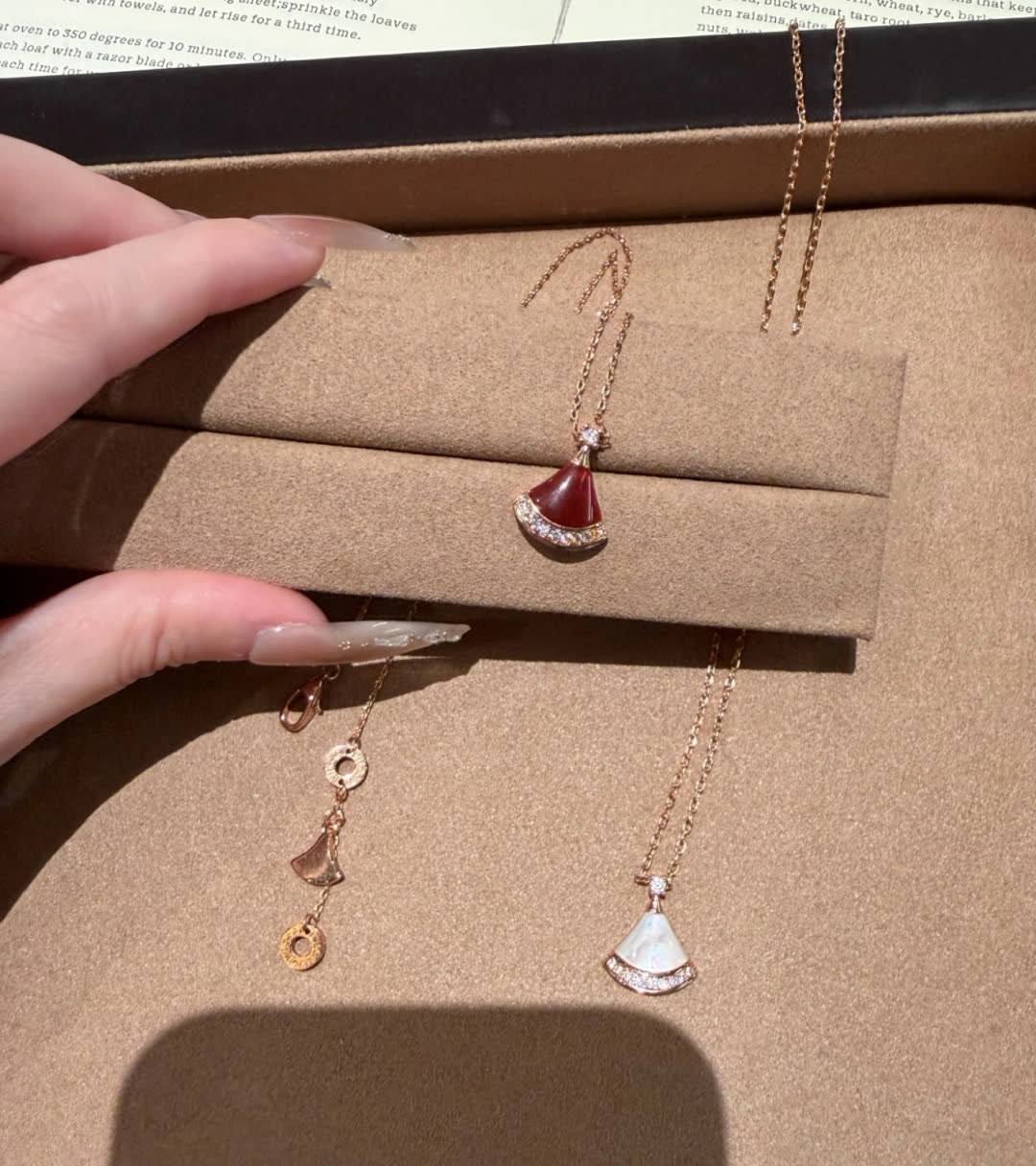 Bvlgari Elegant Double Pendant Necklace