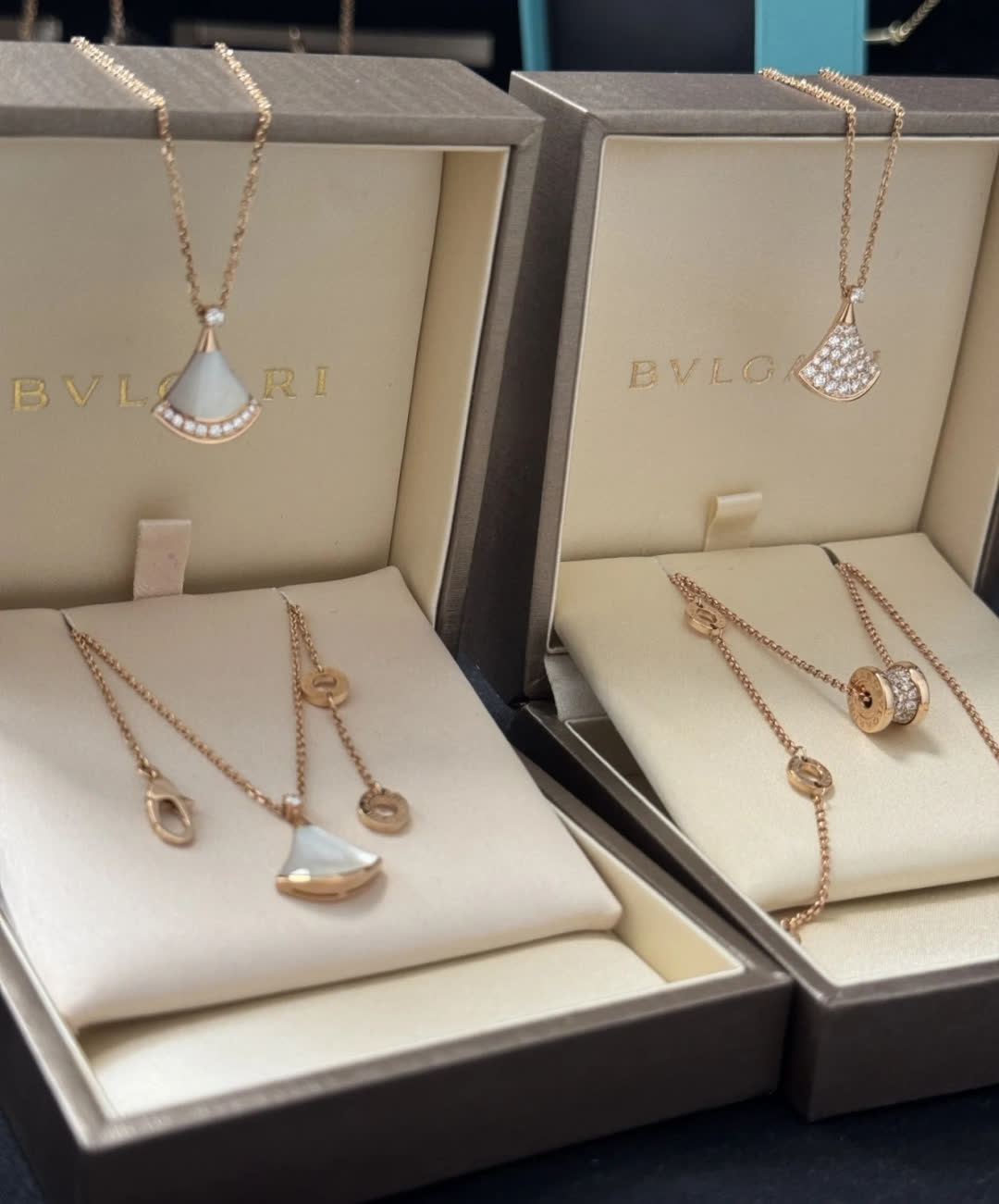 Bvlgari Gold and Diamond Necklaces