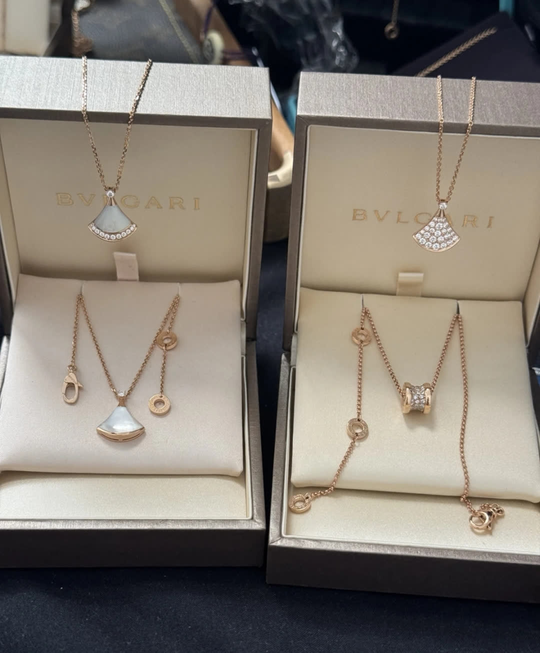 Bvlgari Gold and Diamond Necklaces