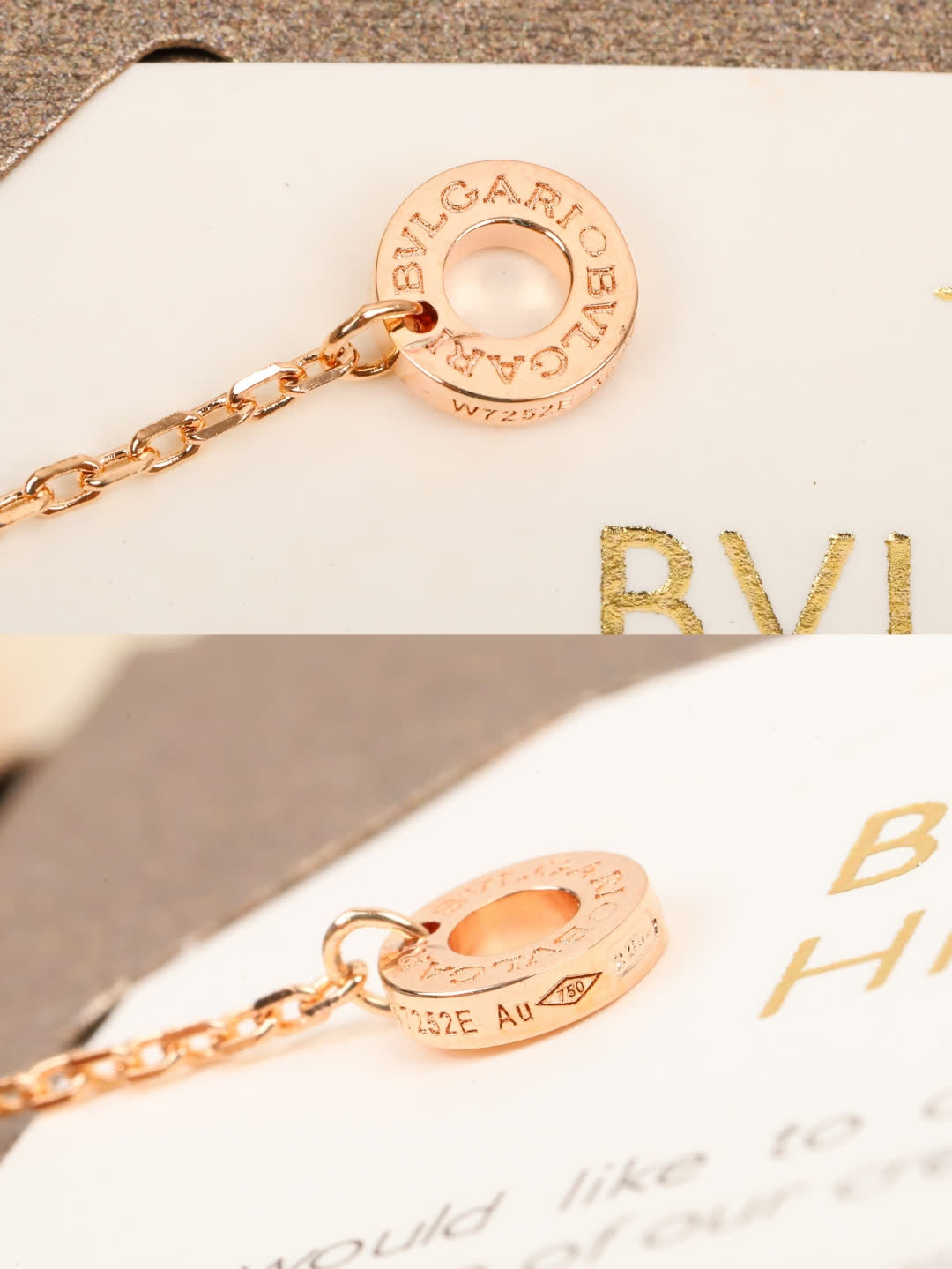 Bvlgari Pink and White Diamond Fan-Shaped Pendant Necklace