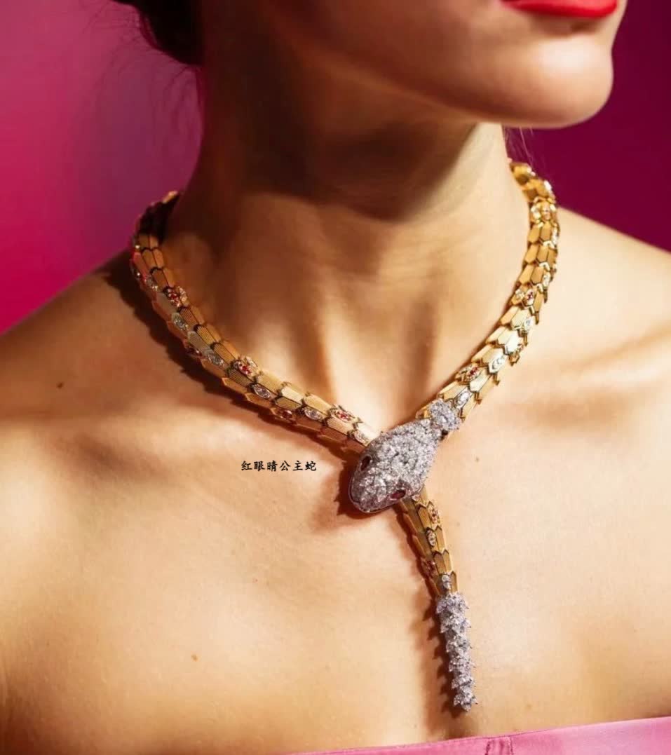 Bvlgari Serpenti Diamond and Ruby Necklace