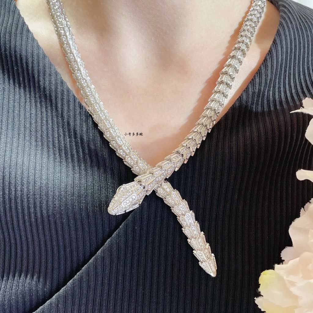Bvlgari Silver Snake Necklace Bvlgari Silver Snake Necklace