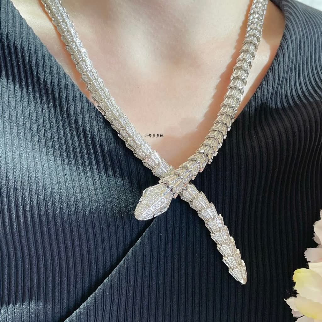 Bvlgari Silver Snake Necklace Bvlgari Silver Snake Necklace