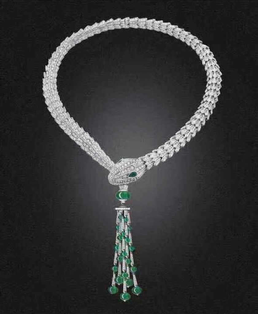 Bvlgari Emerald Serpent Necklace Bvlgari Emerald Serpent Necklace
