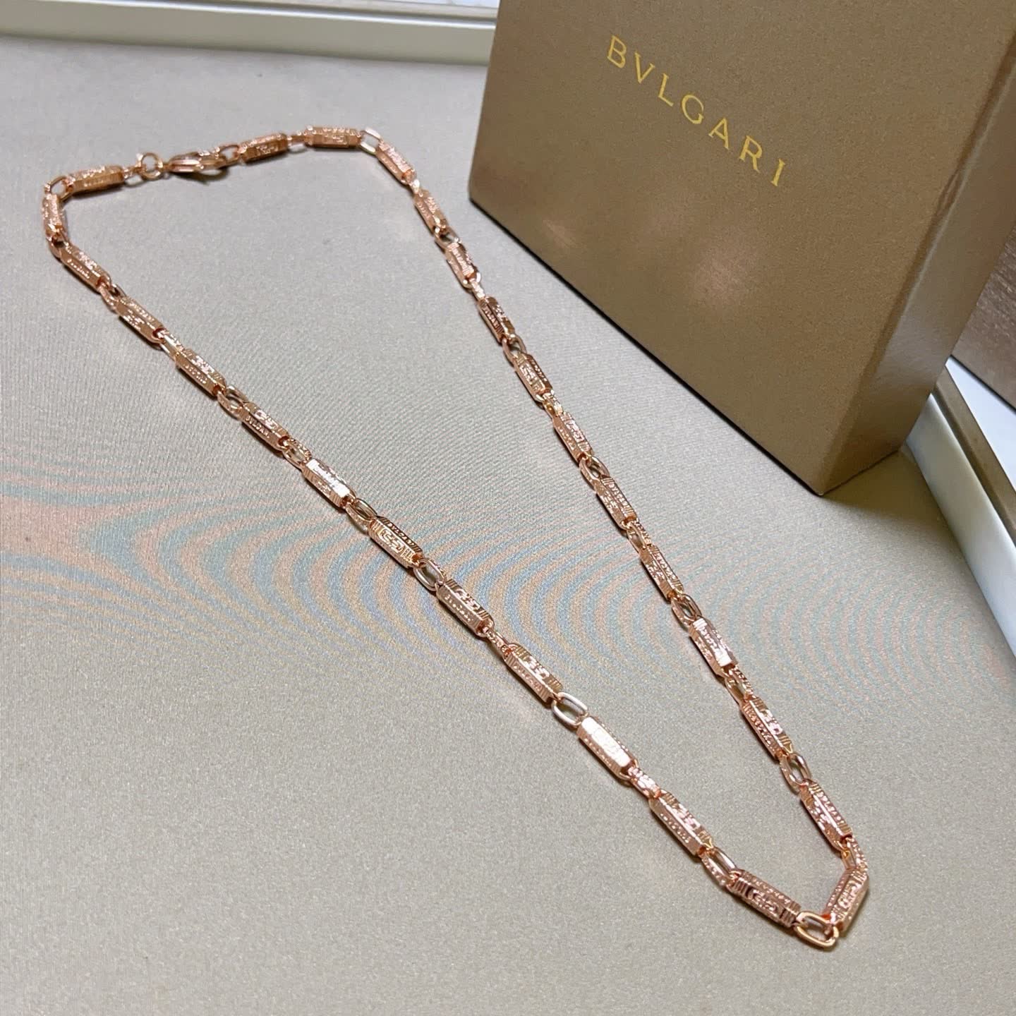 Bvlgari Rose Gold Chain Necklace
