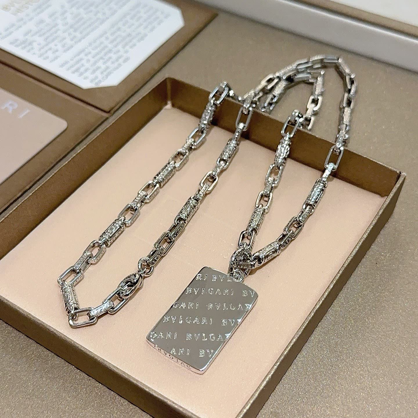 Bvlgari Silver Chain Necklace