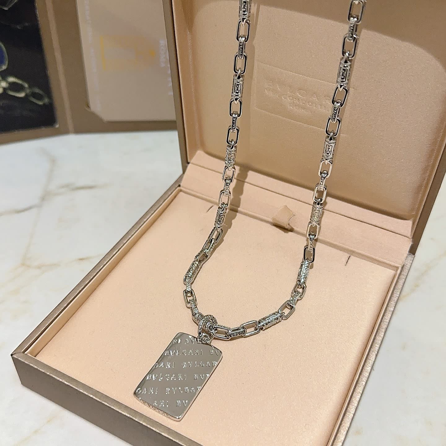 Bvlgari Silver Chain Necklace