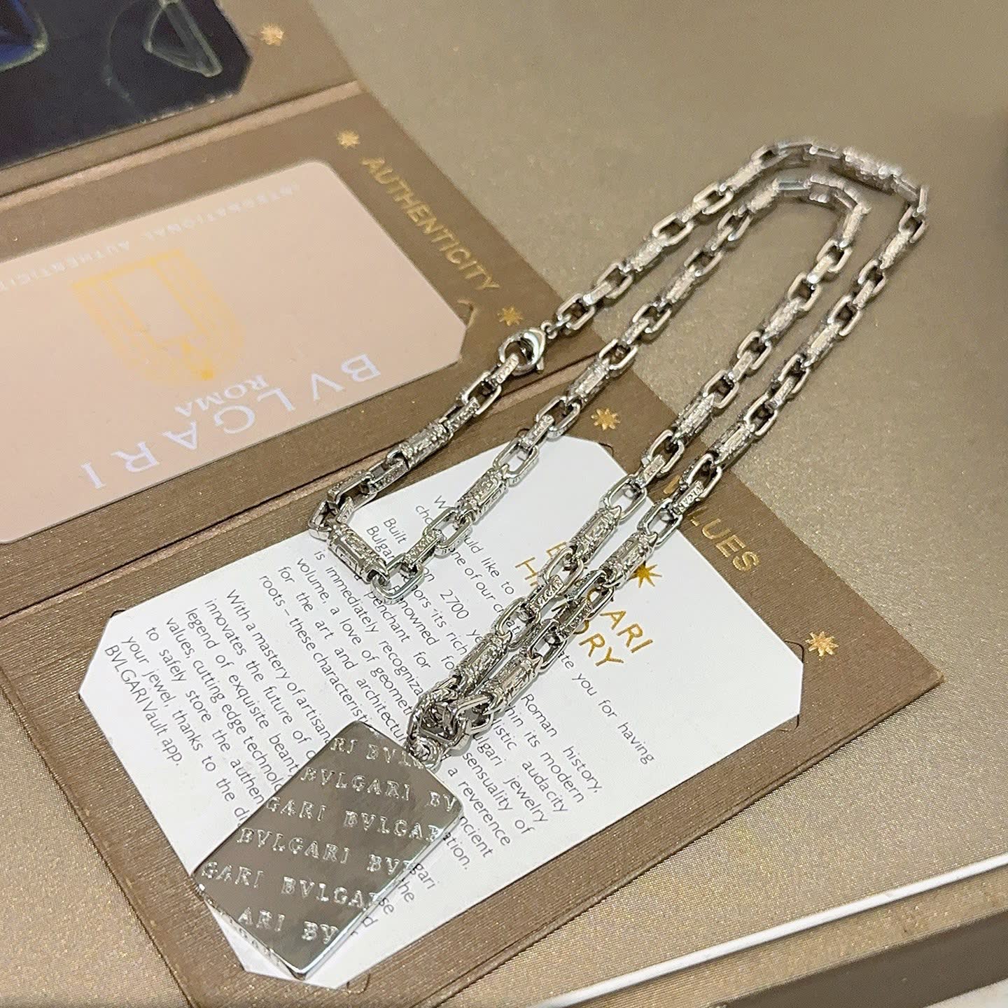 Bvlgari Silver Chain Necklace
