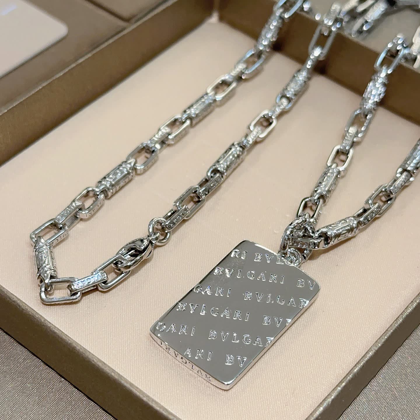 Bvlgari Silver Chain Necklace
