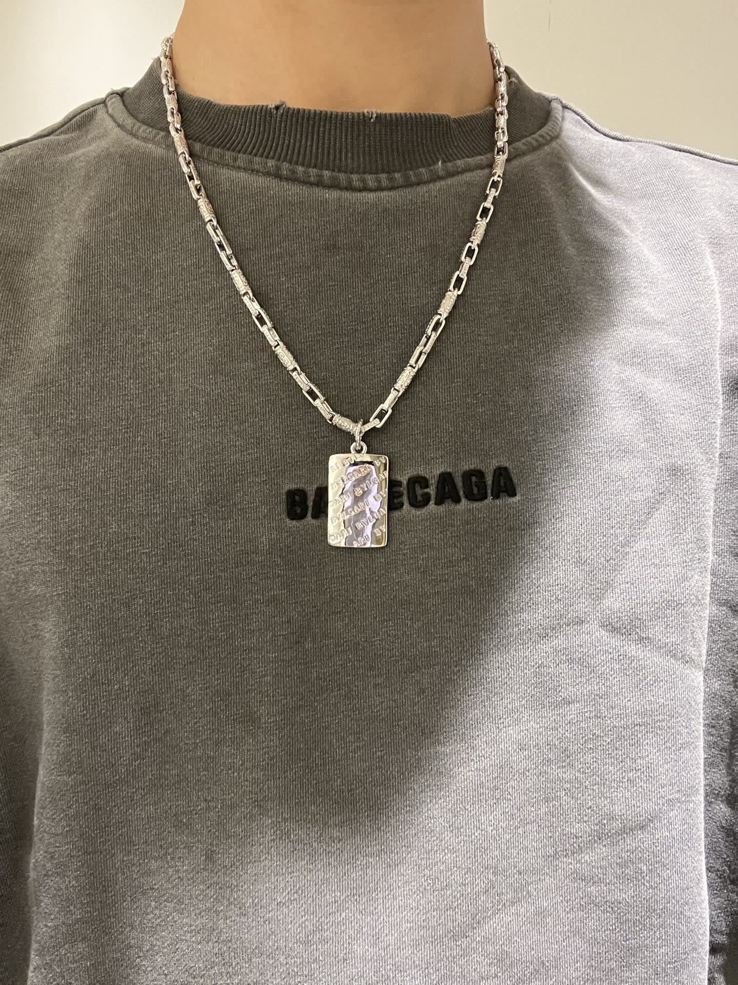Bvlgari Silver Chain Necklace