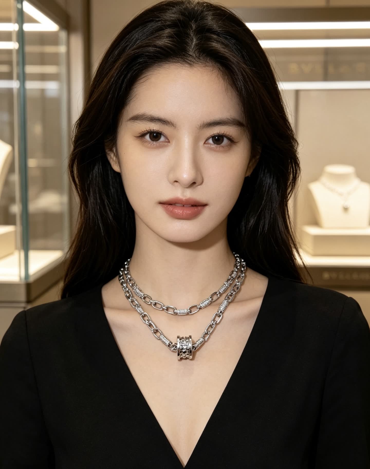 Bvlgari Sterling Silver Chain Necklace