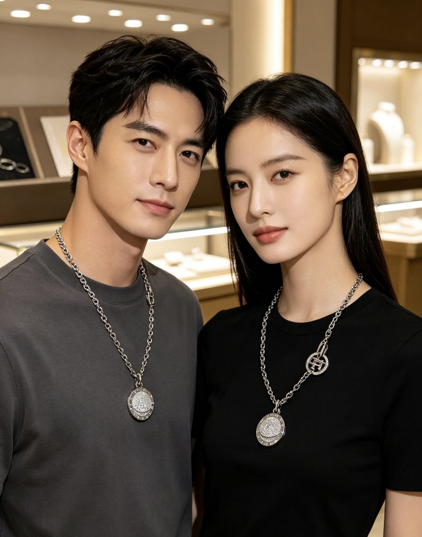 Bvlgari Sterling Silver Diamond-Encrusted Necklace