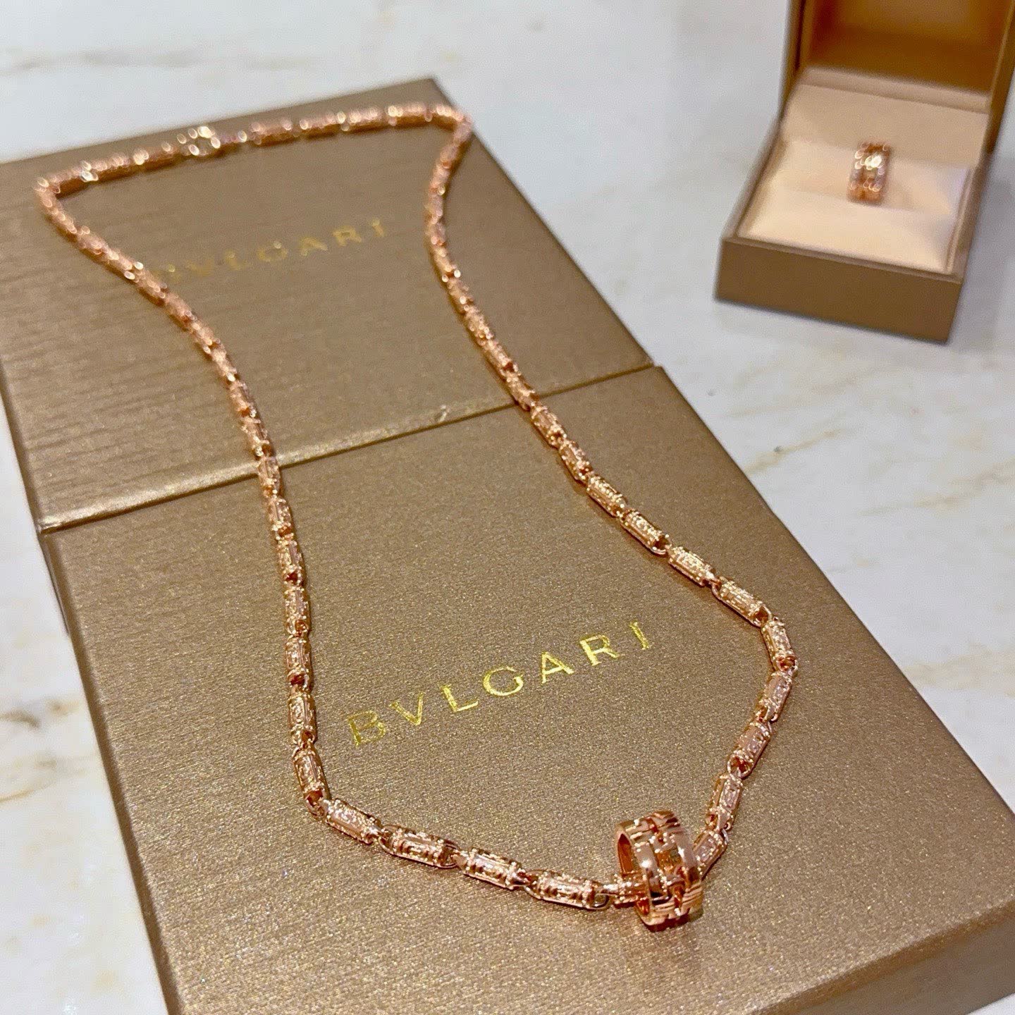 Bvlgari Rose Gold Necklace Bvlgari Rose Gold Necklace