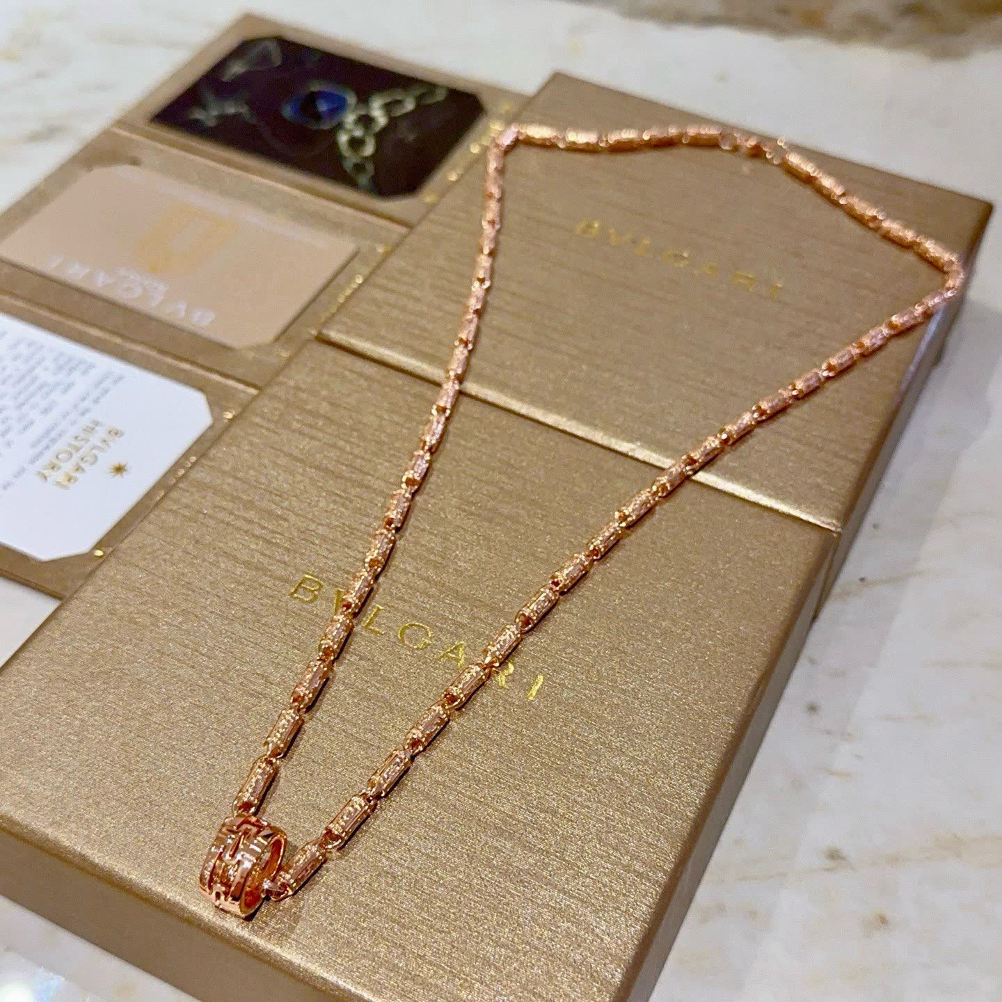 Bvlgari Rose Gold Necklace