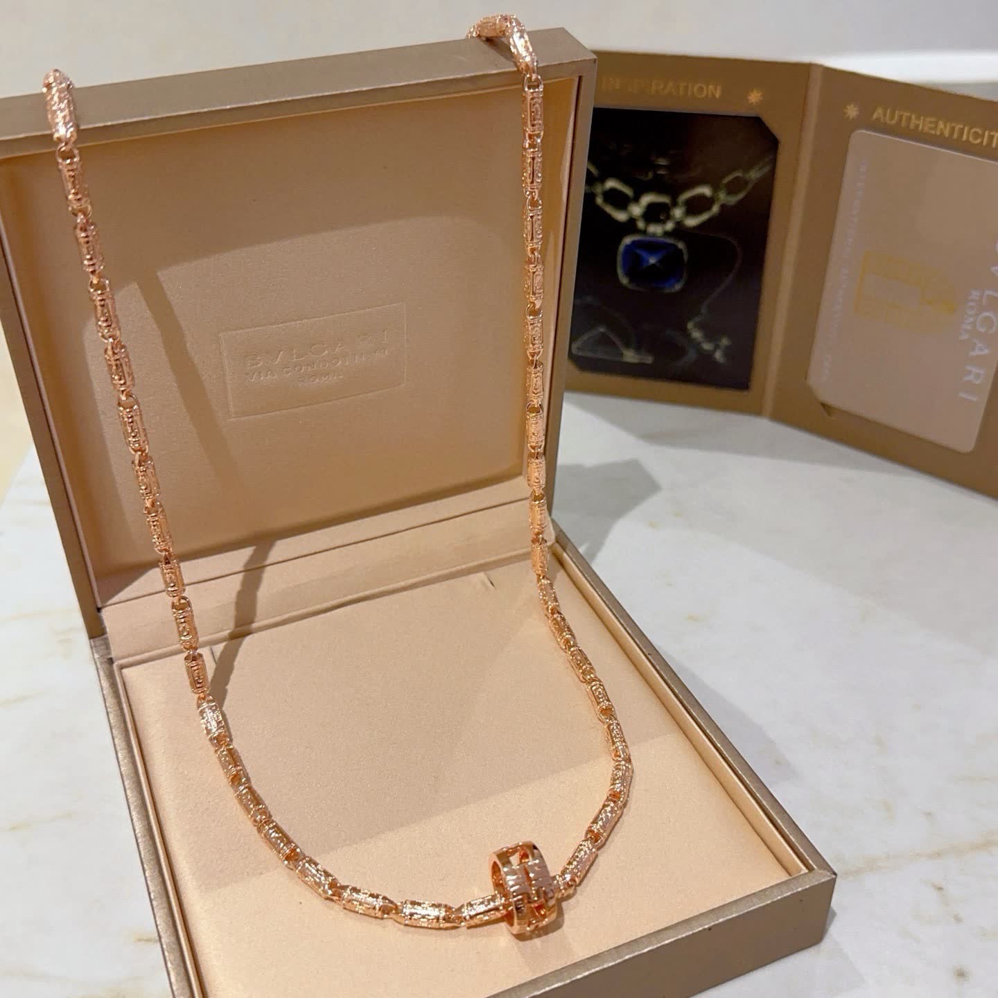 Bvlgari Rose Gold Necklace