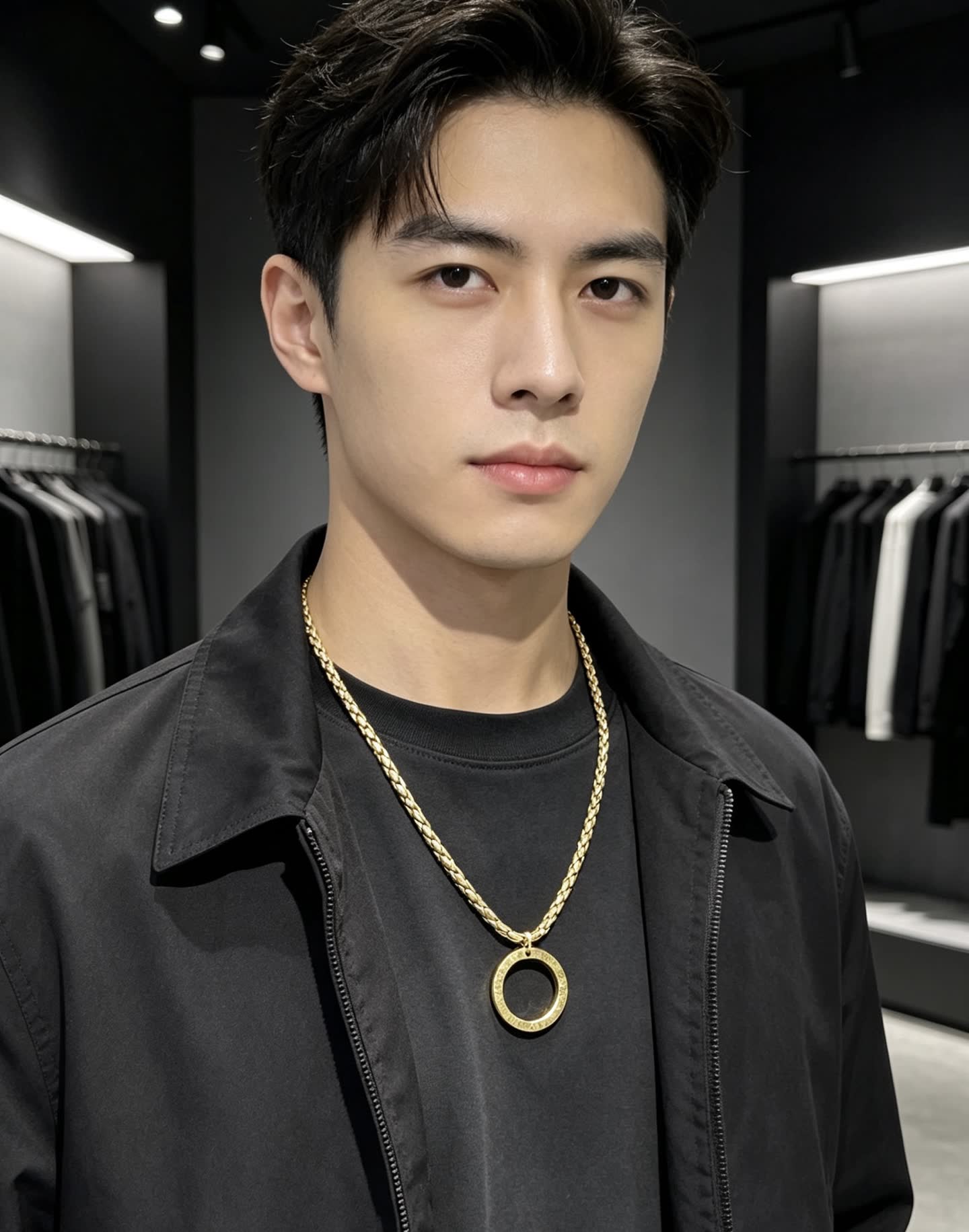 Bvlgari Yellow Gold Necklace with Ring Pendant