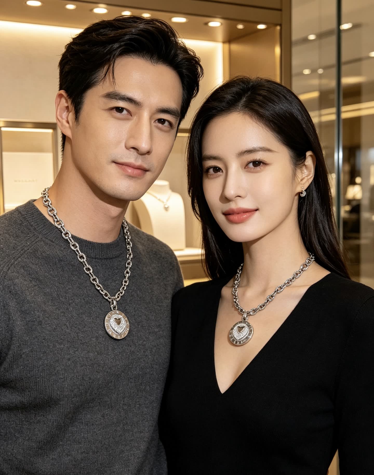 Bvlgari Heart-Shaped Pendant Necklace